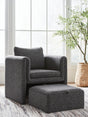 Furniture City Houma - Ashley Furniture - Vreni Accent Chair - Accent Chair / Charcoal/Black - A3000754