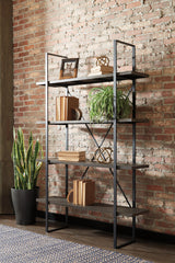 Furniture City Houma - Ashley Furniture - Gilesgrove Bookcase - Bookcase / Black/Gray - A4000017