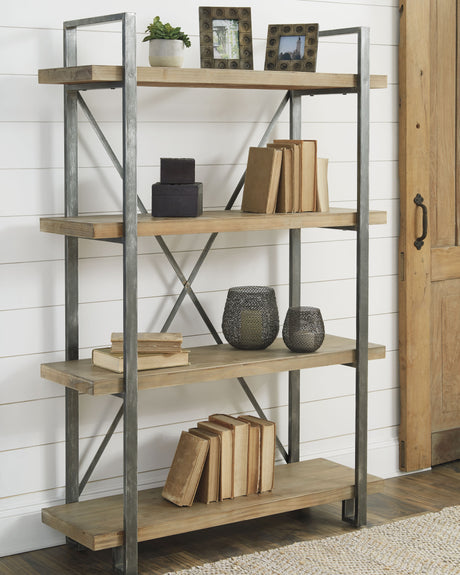 Furniture City Houma - Ashley Furniture - Forestmin Bookcase - Bookcase / Brown/Black - A4000045