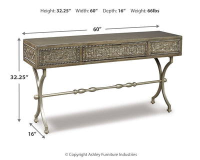 Quinnland Sofa/Console Table