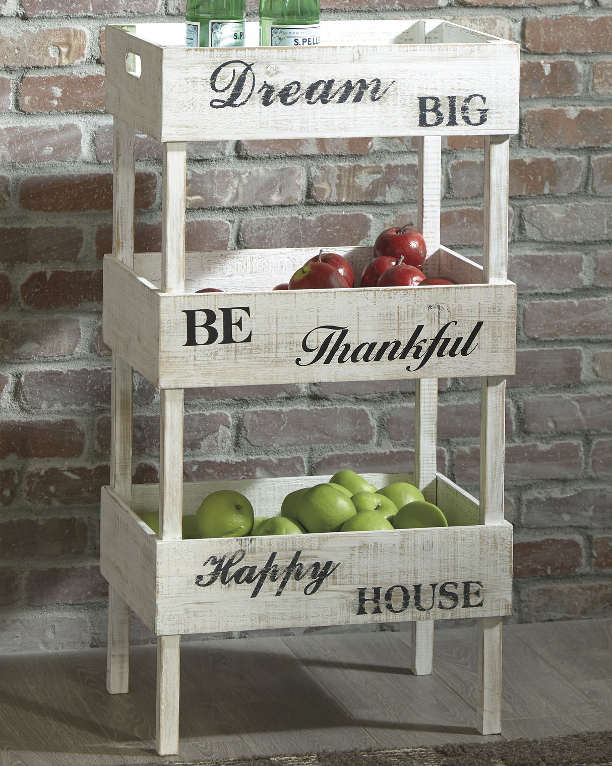 Furniture City Houma - Ashley Furniture - Yulton Bookcase - Storage Shelf / Antique White - A4000091
