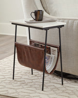 Furniture City Houma - Ashley Furniture - Etanbury Accent Table - Accent Table / Brown/Black/White - A4000254