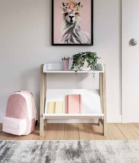 Furniture City Houma - Ashley Furniture - Blariden Small Bookcase - Small Bookcase / White/Tan - A4000361