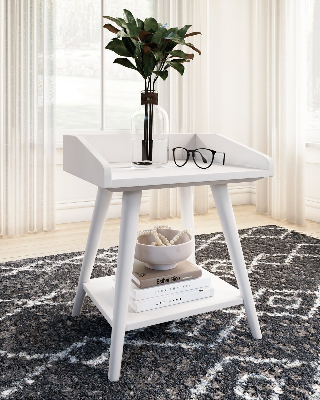 Furniture City Houma - Ashley Furniture - Blariden Accent Table - Accent Table / White - A4000367
