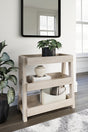 Furniture City Houma - Ashley Furniture - Blariden Shelf Accent Table - Shelf Accent Table / Light Tan - A4000368