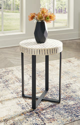 Furniture City Houma - Ashley Furniture - Crewridge Accent Table - Accent Table / Black/Cream - A4000530
