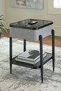 Furniture City Houma - Ashley Furniture - Jorvalee Accent Table with Speaker - Accent Table with Speaker / Gray/Black - A4000550