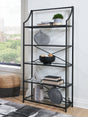 Furniture City Houma - Ashley Furniture - Dakerwell 72" Bookcase - Bookcase / Antique Black - A4000557