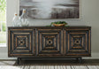 Furniture City Houma - Ashley Furniture - Fair Ridge Accent Cabinet - Accent Cabinet / Distressed Black - A4000573