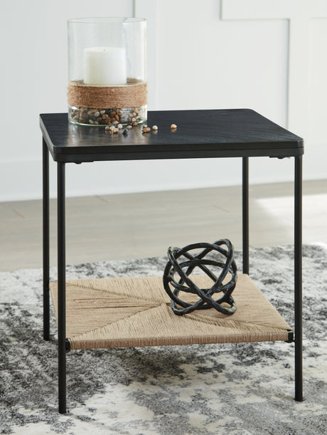 Furniture City Houma - Ashley Furniture - Minrich Accent Table - Accent Table / Black/Natural - A4000591