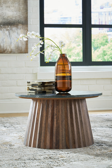 Furniture City Houma - Ashley Furniture - Ceilby Accent Coffee Table - Accent Cocktail Table / Black/Brown - A4000601