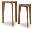 Furniture City Houma - Ashley Furniture - Brynnleigh Accent Table (Set of 2) - Accent Table Set (Set of 2) / Medium Brown - A4000607
