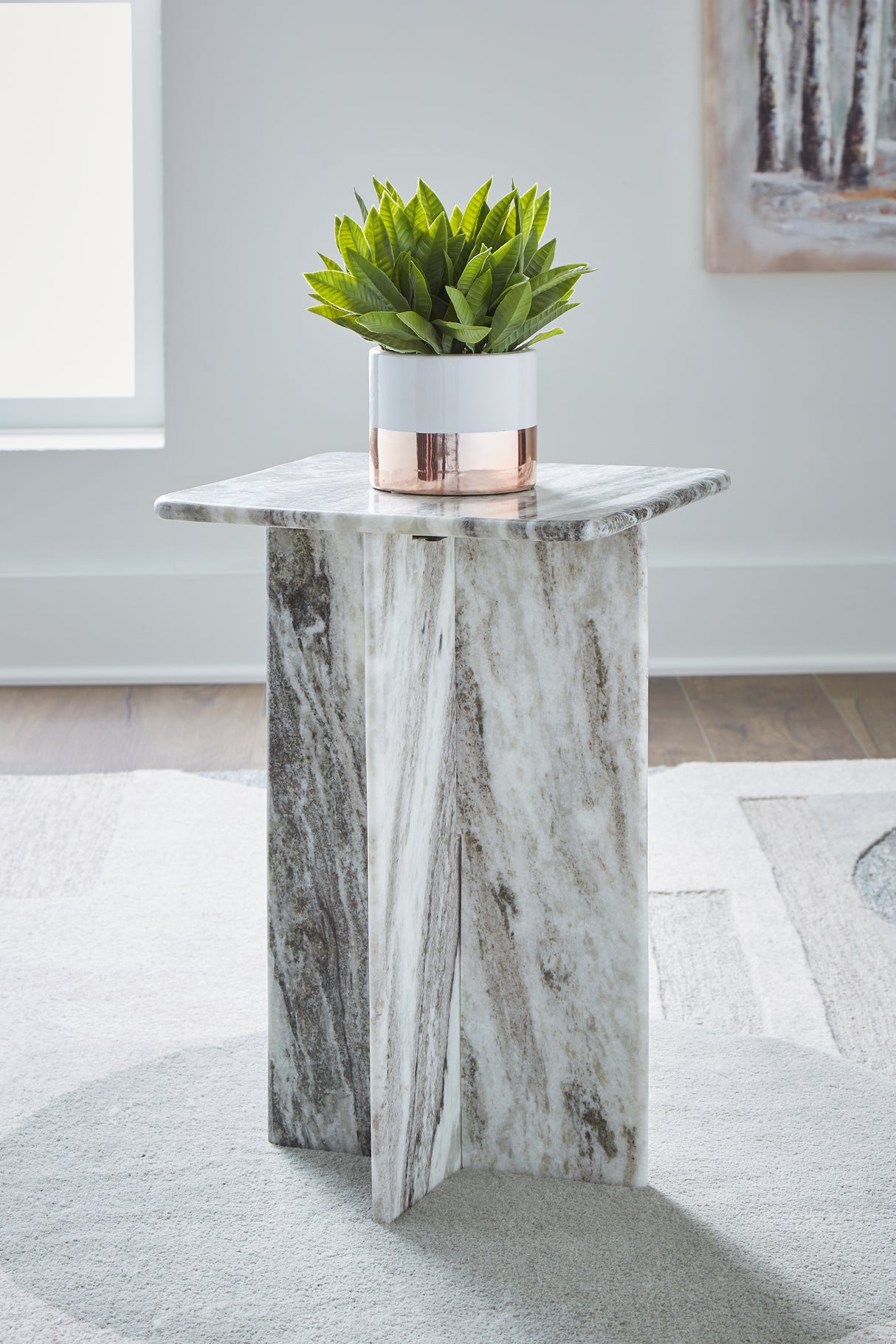 Furniture City Houma - Ashley Furniture - Keithwell Accent Table - Accent Table / Gray - A4000611