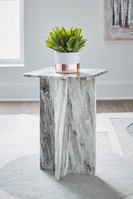 Furniture City Houma - Ashley Furniture - Keithwell Accent Table - Accent Table / Gray - A4000611