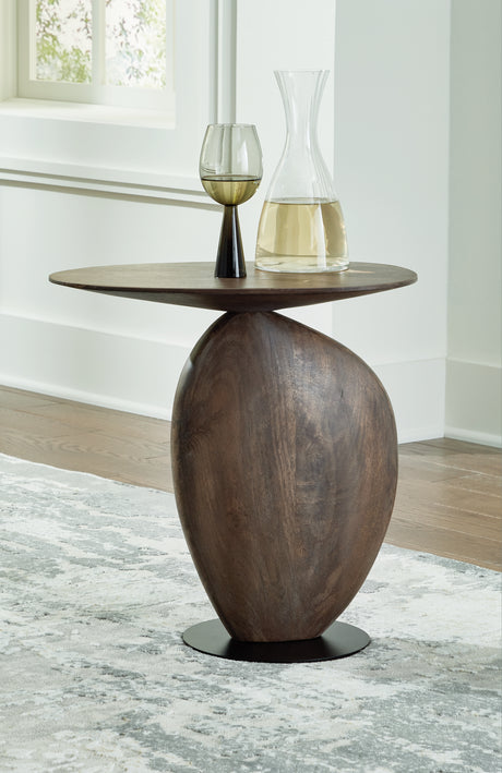Furniture City Houma - Ashley Furniture - Cormmet Accent Table - Accent Table / Brown/Black - A4000612