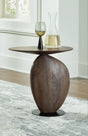 Furniture City Houma - Ashley Furniture - Cormmet Accent Table - Accent Table / Brown/Black - A4000612