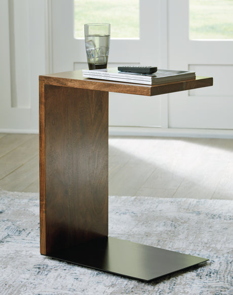 Furniture City Houma - Ashley Furniture - Wimshaw Accent Table - Accent Table / Brown/Black - A4000618