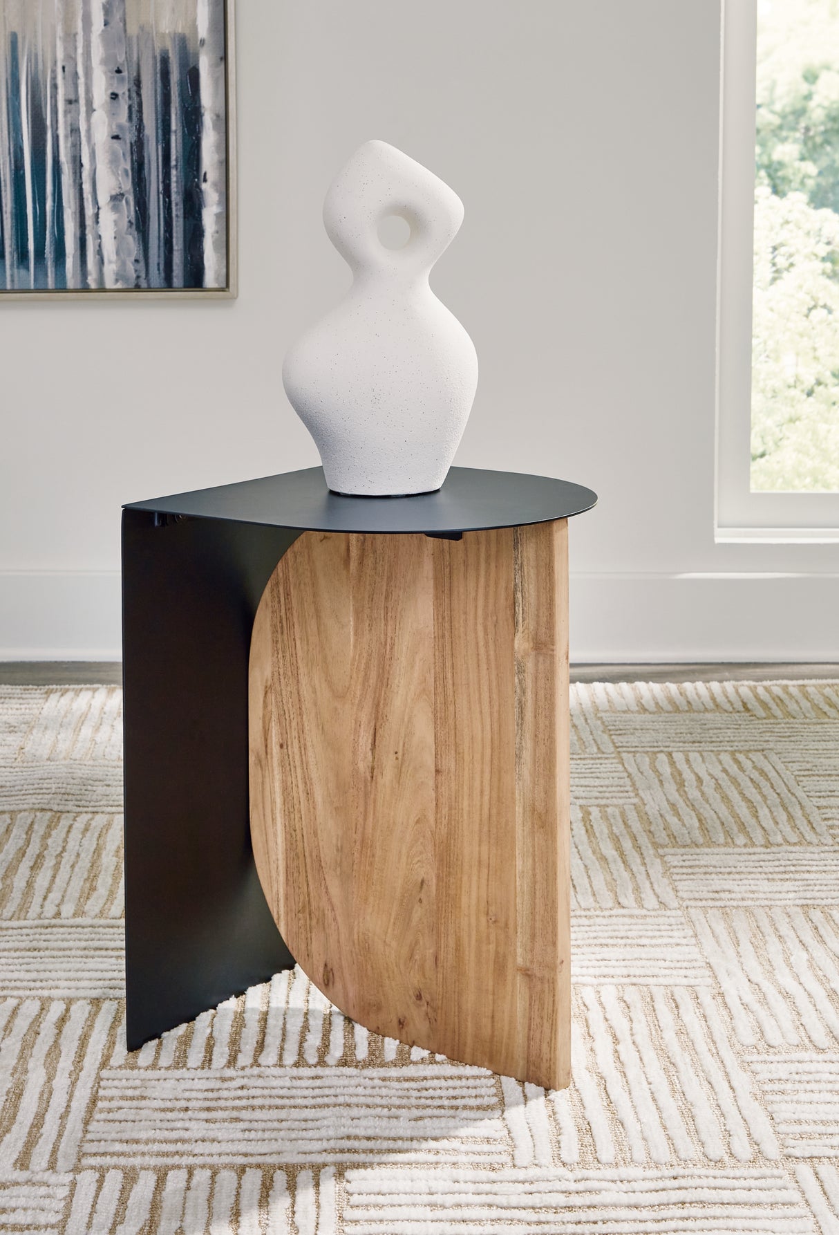 Furniture City Houma - Ashley Furniture - Ladgate Accent Table - Accent Table / Black/Natural - A4000628