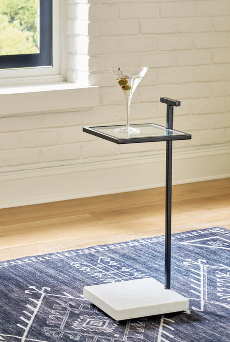 Furniture City Houma - Ashley Furniture - Mannill Accent Table - Accent Table / Black/White - A4000630