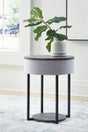 Furniture City Houma - Ashley Furniture - Sethlen Accent Table with Speaker - Accent Table with Speaker / Gray/Black - A4000641