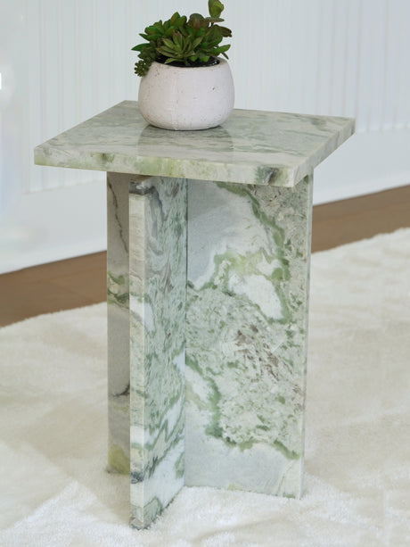 Furniture City Houma - Ashley Furniture - Deaconwell Accent Table - Accent Table / White/Green - A4000648