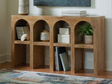 Furniture City Houma - Ashley Furniture - Luzmanacy Console Sofa Table - Console Sofa Table / Natural Brown - A4000664