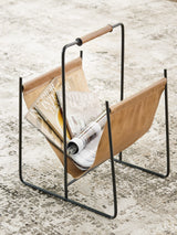 Furniture City Houma - Ashley Furniture - Faronworth Magazine Rack - Magazine Rack / Brown/Black - A4000668