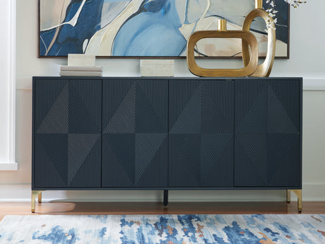 Furniture City Houma - Ashley Furniture - Loirwick Accent Cabinet - Accent Cabinet / Dark Blue - A4000677