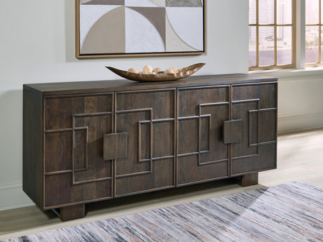 Furniture City Houma - Ashley Furniture - Cato Accent Cabinet - Accent Cabinet / Dark Brown - A4000682