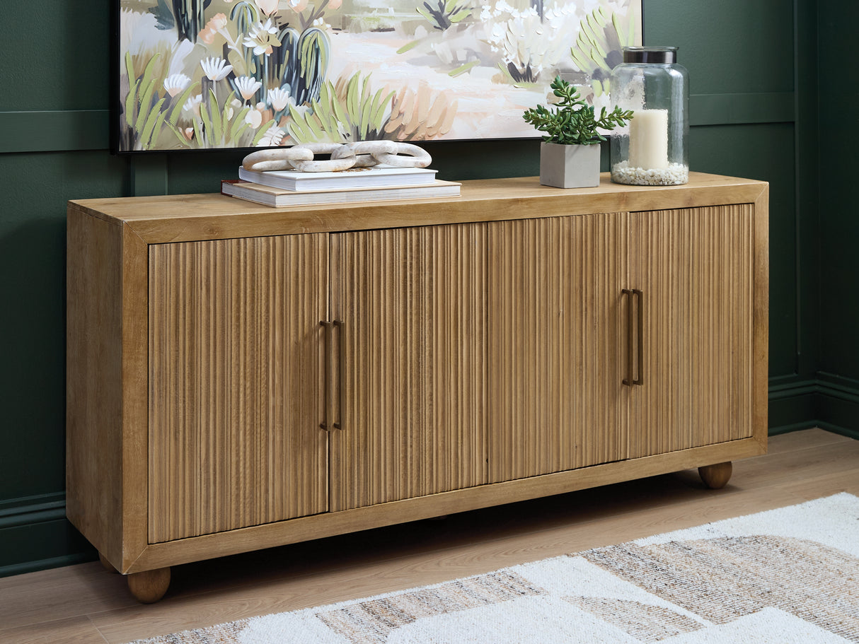 Furniture City Houma - Ashley Furniture - Niam Accent Cabinet - Accent Cabinet / Light Antique Beige - A4000684