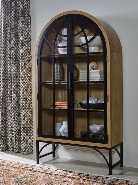 Furniture City Houma - Ashley Furniture - Gwenwich Accent Cabinet - Accent Cabinet / Natural/Black - A4000704