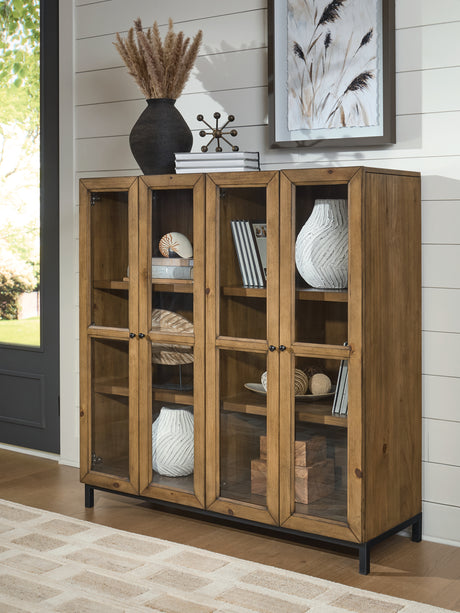 Furniture City Houma - Ashley Furniture - Wrenridge Accent Cabinet - Accent Cabinet / Gray Brown - A4000706