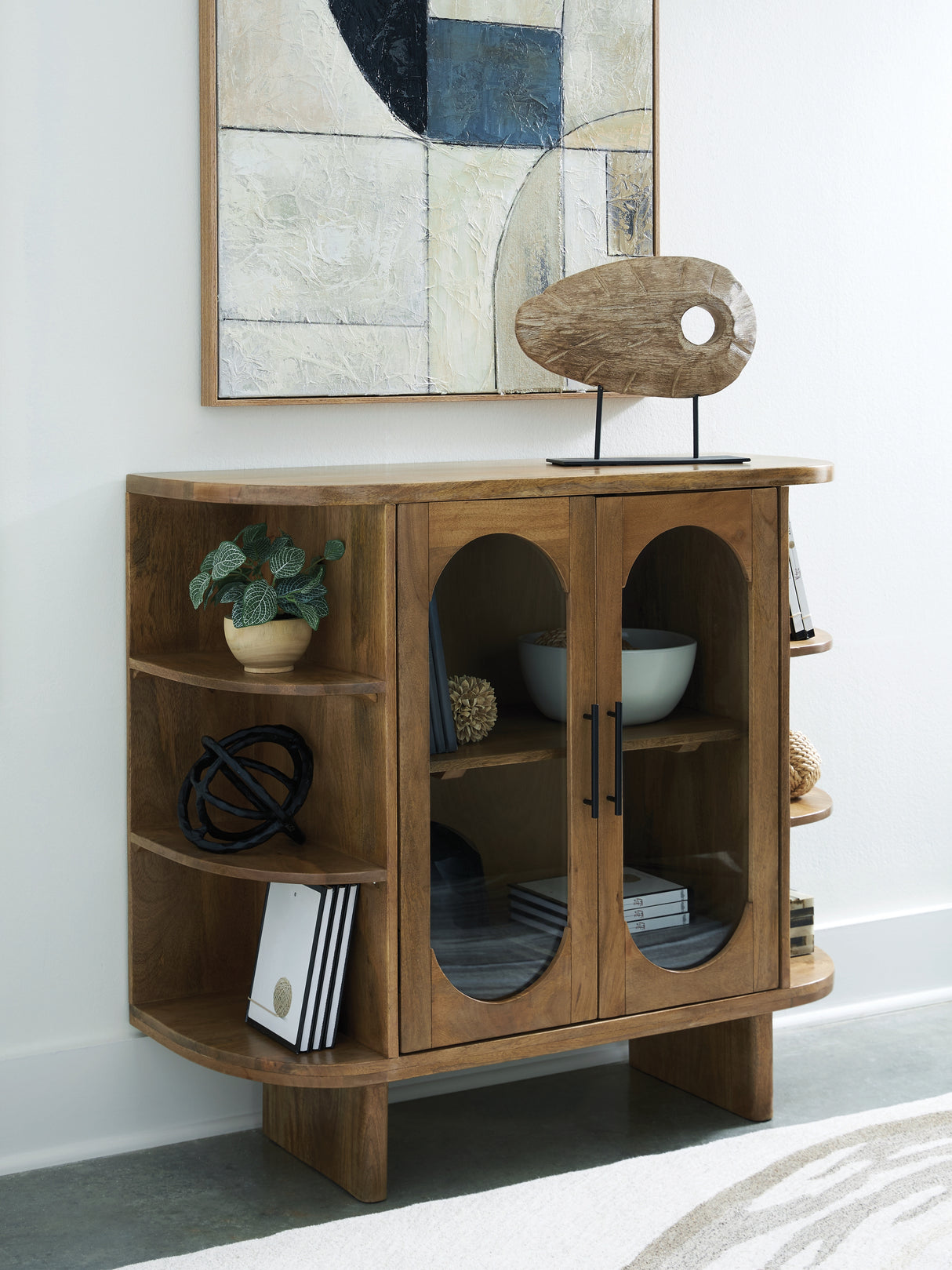 Furniture City Houma - Ashley Furniture - Niall Accent Cabinet - Accent Cabinet / Light Brown - A4000707