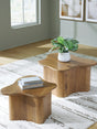 Furniture City Houma - Ashley Furniture - Abeford Accent Coffee Table (Set of 2) - Accent Cocktail TBL Set (Set of 2) / Brown - A4000711