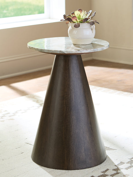 Furniture City Houma - Ashley Furniture - Waltnor Accent Table - Accent Table / Gray/White/Brown - A4000720