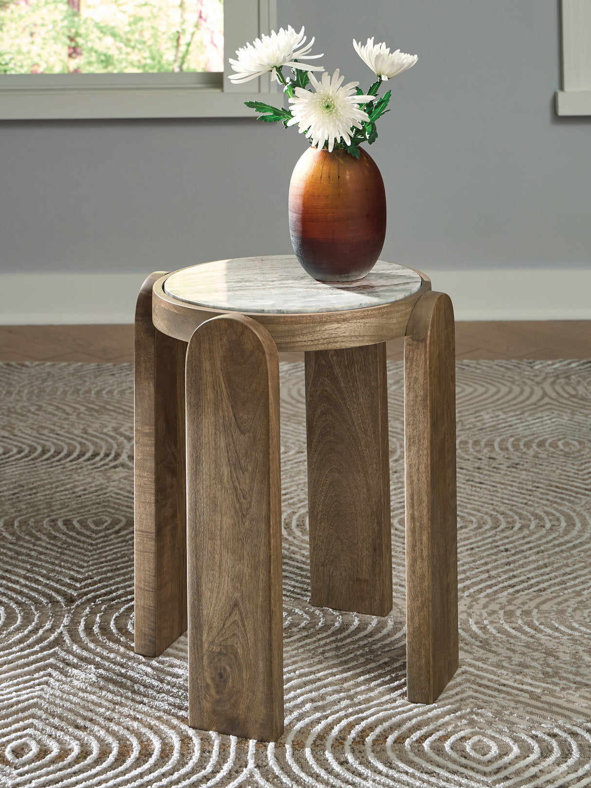 Furniture City Houma - Ashley Furniture - Gavrilley Accent Table - Accent Table / Gray/White/Brown - A4000722