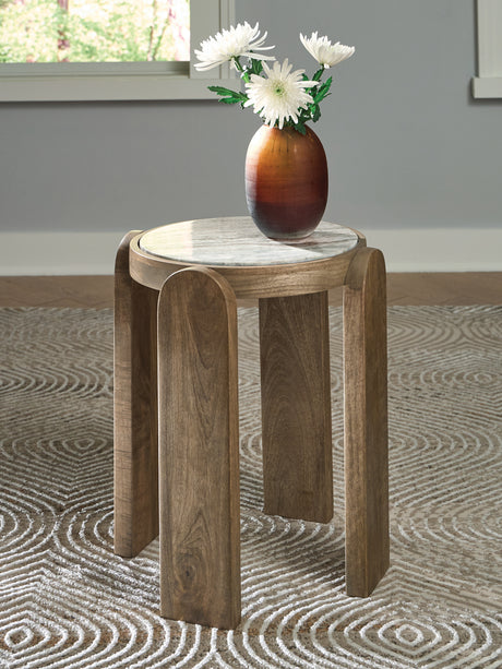 Furniture City Houma - Ashley Furniture - Gavrilley Accent Table - Accent Table / Gray/White/Brown - A4000722