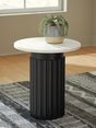 Furniture City Houma - Ashley Furniture - Wainstone Accent Table - Accent Table / Black/White - A4000724