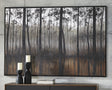 Furniture City Houma - Ashley Furniture - Philyra Wall Decor - Wall Art / Black/Orange/Silver - A8000253
