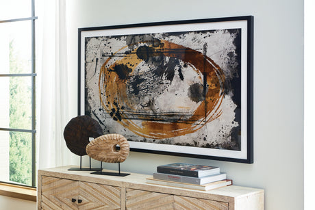 Furniture City Houma - Ashley Furniture - Clefting Wall Art - Wall Art / Black/Caramel/Tan - A8000374