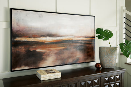 Furniture City Houma - Ashley Furniture - Drewland Wall Art - Wall Art / Black/Brown/Orange - A8000375