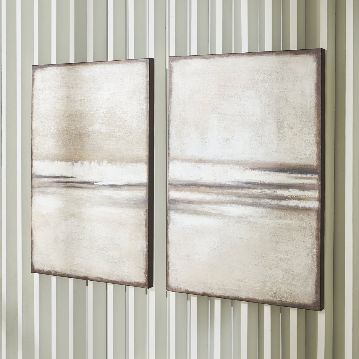 Furniture City Houma - Ashley Furniture - Brockdunn Wall Art (Set of 2) - Wall Art Set (Set of 2) / Tan/Brown - A8000403