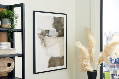 Furniture City Houma - Ashley Furniture - Aldricton Wall Art - Wall Art / Brown/White - A8000406