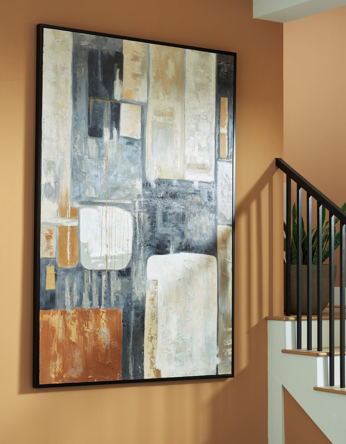 Furniture City Houma - Ashley Furniture - Howford Wall Art - Wall Art / Brown/Black/Gray - A8000426