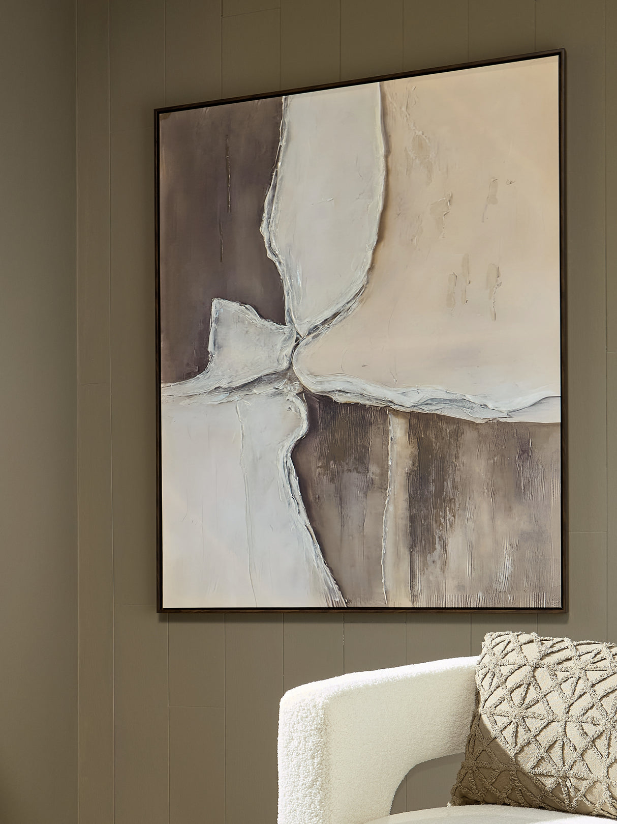 Furniture City Houma - Ashley Furniture - Junward Wall Art - Wall Art / Brown/Tan/White - A8000461