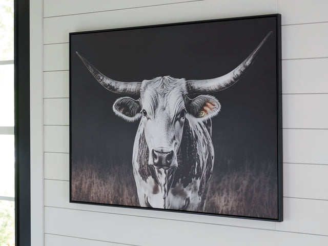 Furniture City Houma - Ashley Furniture - Harlandale Wall Art - Wall Art / Black/White/Brown - A8000467