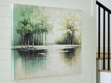 Furniture City Houma - Ashley Furniture - Garlenridge Wall Art - Wall Art / Green/Tan/White - A8000470