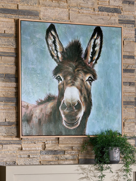 Furniture City Houma - Ashley Furniture - Landerton Wall Art - Wall Art / Brown/Blue/White - A8000488