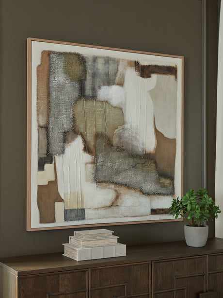 Furniture City Houma - Ashley Furniture - Wylander Wall Decor - Wall Art / Tan/Brown/Gray - A8000497