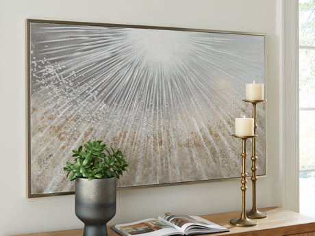 Furniture City Houma - Ashley Furniture - Waldard Wall Decor - Wall Art / Gray/Taupe/White - A8000501